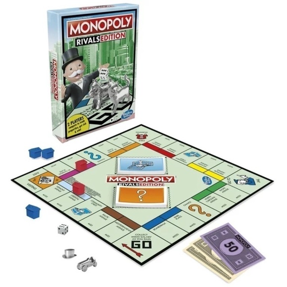 🌸 New Monopoly Rivals Edition
Board Game; Head-to-Head 2-Player Game - Picture 5 of 8
